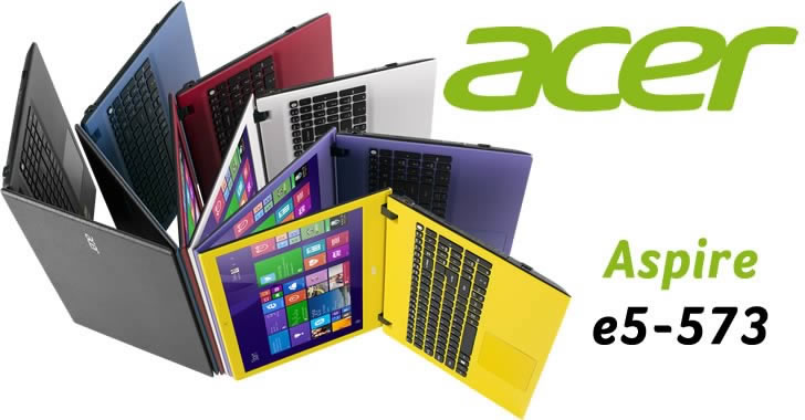 Acer Aspire E5-573G - цветни лаптопи с мощни за класа си параметри