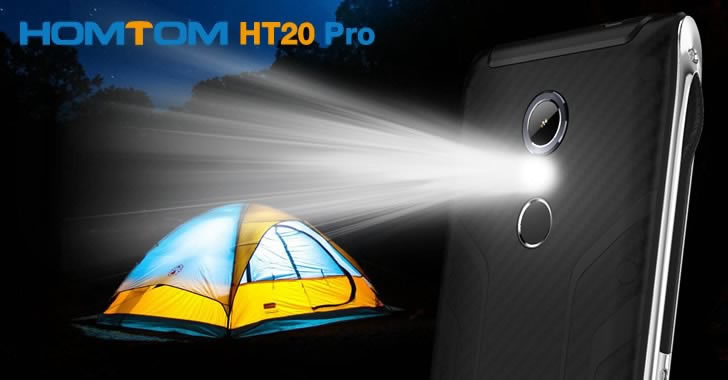 Homtom HT20 Pro flashlight