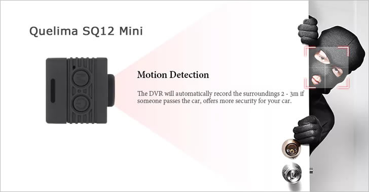 Quelima SQ12 motion detection