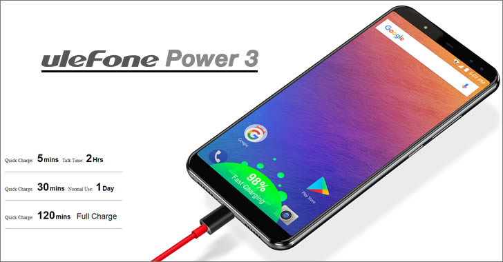 Ulefone Power 3 charge