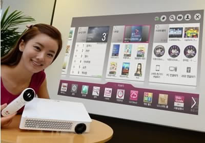 TV Mini Beam Master - домашен Full HD проектор от LG с богата функционалност