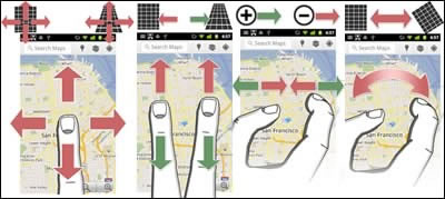 Google Maps 5.0 за Android и Samsung Galaxy Tab