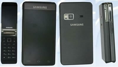 Странен смартфон с 2 екрана от Samsung
