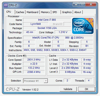 CPU-Z, версия 1.56
