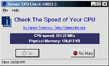 Програмка за проверка честотата на CPU-то ви...