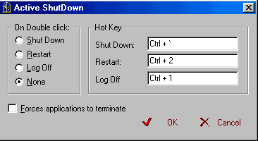 Програмка за настройка на Hot Key клавиши за Shutdown и...